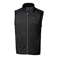 Gilet en tricot à fermeture éclair intégrale pour homme, couleur anthracite, Cutter & Buck, Georgetown Hoyas Mainsail