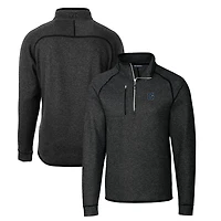 Pull-over demi-zippé en tricot Georgetown Hoyas Mainsail pour homme, couleur anthracite, Cutter & Buck