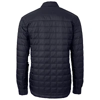 Veste-chemise boutonnée matelassée isolante PrimaLoft Eco pour homme, bleu marine, Georgetown Hoyas Rainier