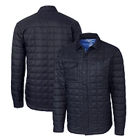 Veste-chemise boutonnée matelassée isolante PrimaLoft Eco pour homme, bleu marine, Georgetown Hoyas Rainier