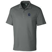Men's Cutter & Buck Steel Georgetown Hoyas DryTec Genre Textured Solid Polo