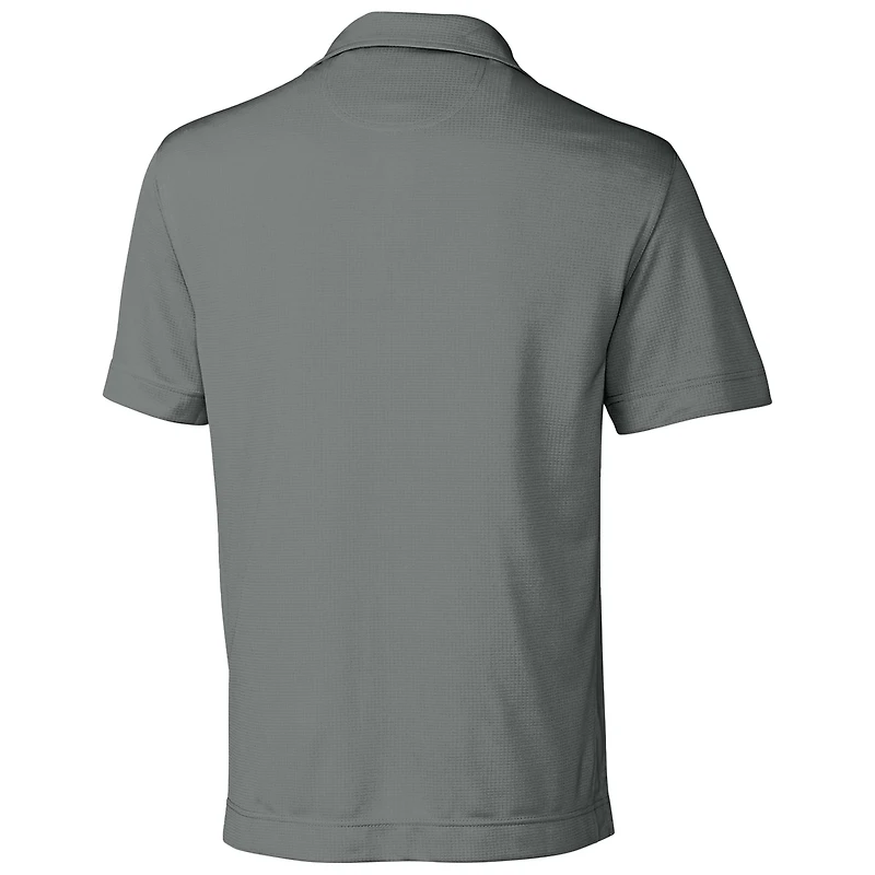 Men's Cutter & Buck Steel Georgetown Hoyas DryTec Genre Textured Solid Polo