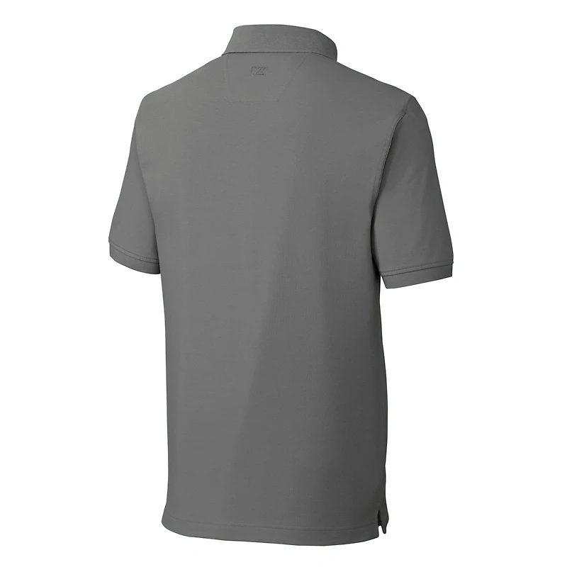 Men's Cutter & Buck Steel Georgetown Hoyas Vault Advantage Tri-Blend Pique Big Tall Polo