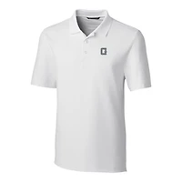 Men's Cutter & Buck White Georgetown Hoyas Forge Stretch Polo