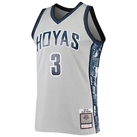 Maillot réplique Mitchell & Ness Allen Iverson pour homme, gris, Georgetown Hoyas 1995/96 Swingman