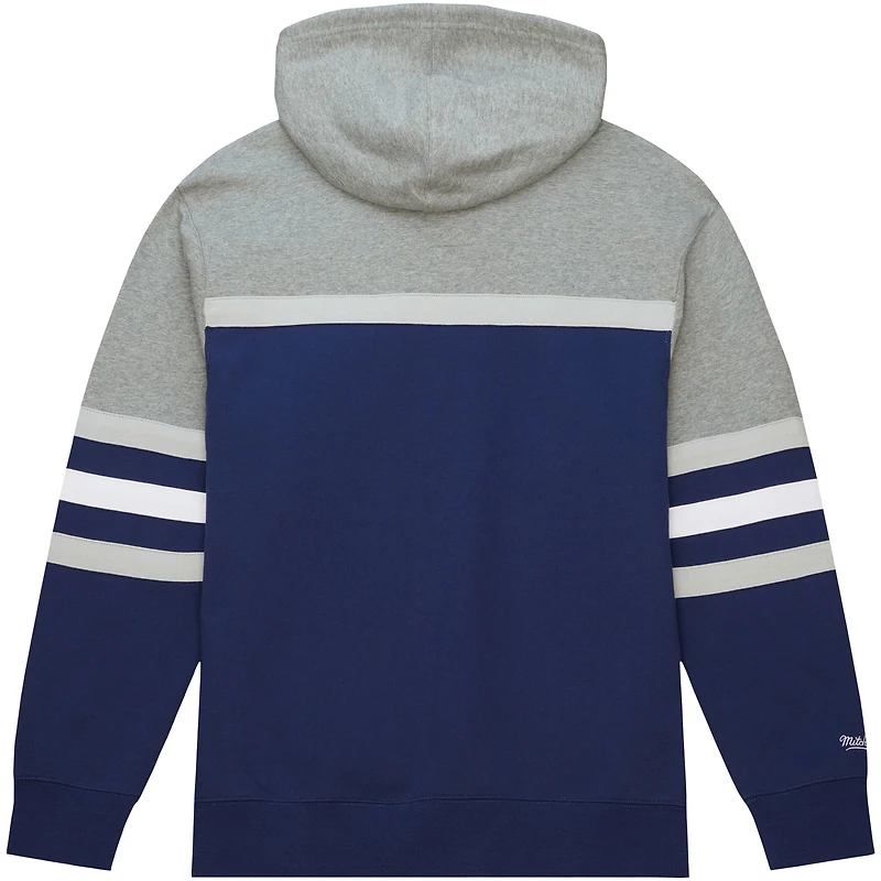 Sweat à capuche bleu marine Mitchell & Ness Georgetown Hoyas Head Coach pour hommes