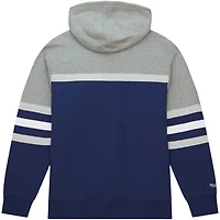 Sweat à capuche bleu marine Mitchell & Ness Georgetown Hoyas Head Coach pour hommes