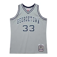 Maillot de joueur Swingman Mitchell & Ness Patrick Ewing gris Georgetown Hoyas 1983/84 pour hommes