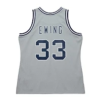 Maillot de joueur Swingman Mitchell & Ness Patrick Ewing gris Georgetown Hoyas 1983/84 pour hommes