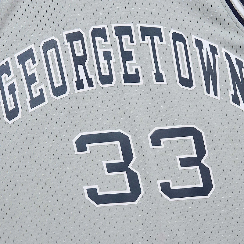 Maillot de joueur Swingman Mitchell & Ness Patrick Ewing gris Georgetown Hoyas 1983/84 pour hommes