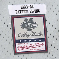 Maillot de joueur Swingman Mitchell & Ness Patrick Ewing gris Georgetown Hoyas 1983/84 pour hommes