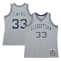 Maillot de joueur Swingman Mitchell & Ness Patrick Ewing gris Georgetown Hoyas 1983/84 pour hommes