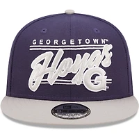 Casquette Snapback 9FIFTY Georgetown Hoyas Team Script New Era bleu marine pour homme