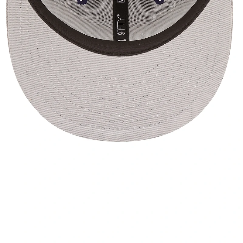 Casquette Snapback 9FIFTY Georgetown Hoyas Team Script New Era bleu marine pour homme