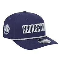 Men's New Era Navy Georgetown Hoyas Wordmark Rope 9SEVENTY Stretch-Snap Hat