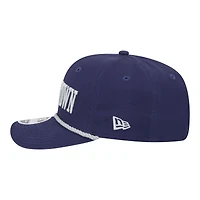 Casquette New Era pour homme, bleu marine, logo Georgetown Hoyas, modèle 9SEVENTY, fermeture à pression extensible