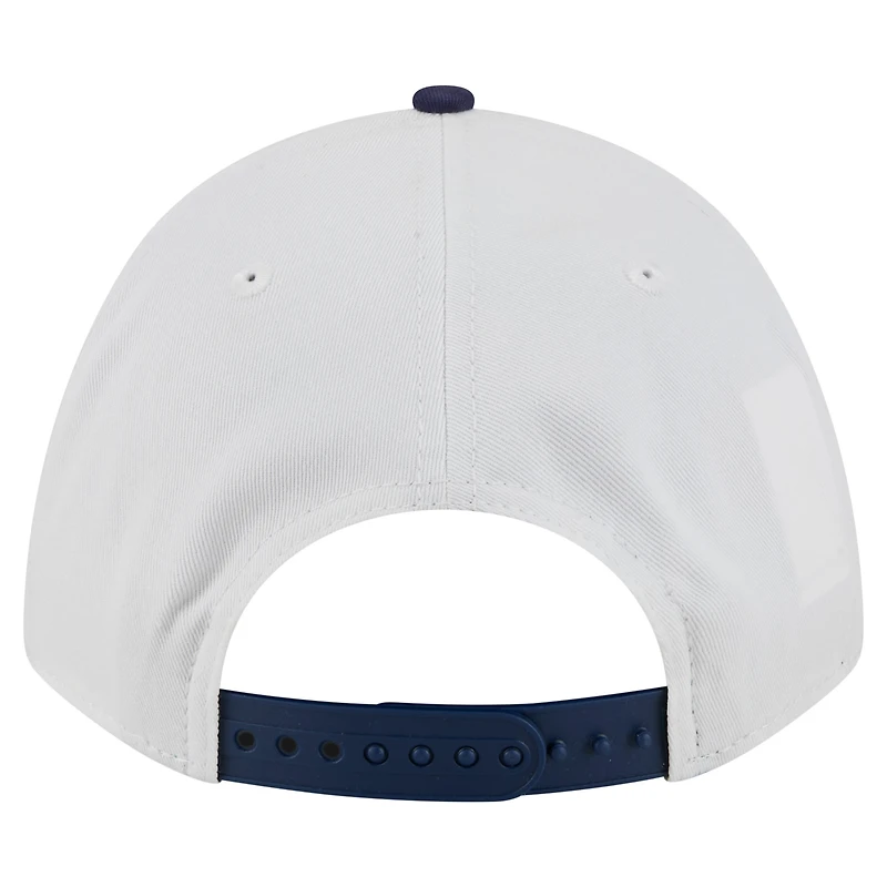 Men's New Era White/Navy Georgetown Hoyas Arch Two-Tone Rope 9FORTY A-Frame M-Crown Adjustable Hat