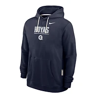 Men's Nike Navy Georgetown Hoyas 2025 Sideline Standard Issue Dri-FIT Hoodie