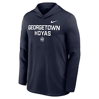 Men's Nike  Navy Georgetown Hoyas Sideline Dri-FIT Lightweight Hooded Top