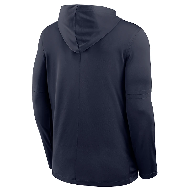 Men's Nike  Navy Georgetown Hoyas Sideline Dri-FIT Lightweight Hooded Top