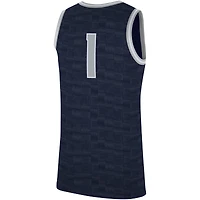 Maillot Nike #1 Georgetown Hoyas Replica pour homme, bleu marine