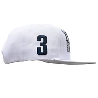 Men's Roots of Fight Allen Iverson White Georgetown Hoyas 1996 Snapback Hat