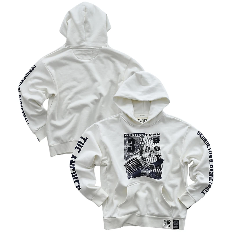 Men's Roots of Fight Allen Iverson White Georgetown Hoyas Heavyweight Pullover Hoodie