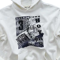 Men's Roots of Fight Allen Iverson White Georgetown Hoyas Heavyweight Pullover Hoodie