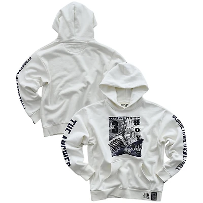 Men's Roots of Fight Allen Iverson White Georgetown Hoyas Heavyweight Pullover Hoodie