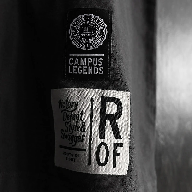 T-shirt classique noir « Roots of Fight » pour homme, Georgetown Hoyas