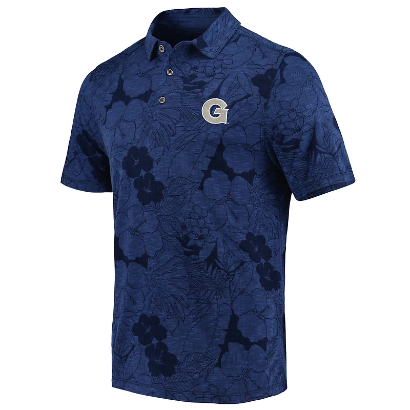 Men's Tommy Bahama  Navy Georgetown Hoyas Miramar Blooms Polo