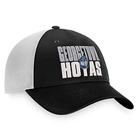 Men's Top of the World Black/White Georgetown Hoyas Stockpile Trucker Snapback Hat