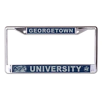 Cadre de plaque d'immatriculation en métal découpé au laser WinCraft Georgetown Hoyas