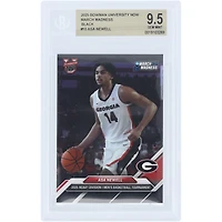 Asa Newell Georgia Bulldogs 2025 Bowman University Now March Madness Black #10 BGS Authenticated 9.5 Card