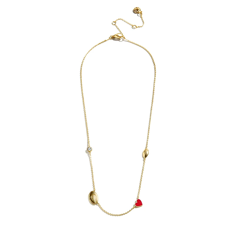 Collier à breloques espacées délicates BaubleBar Georgia Bulldogs
