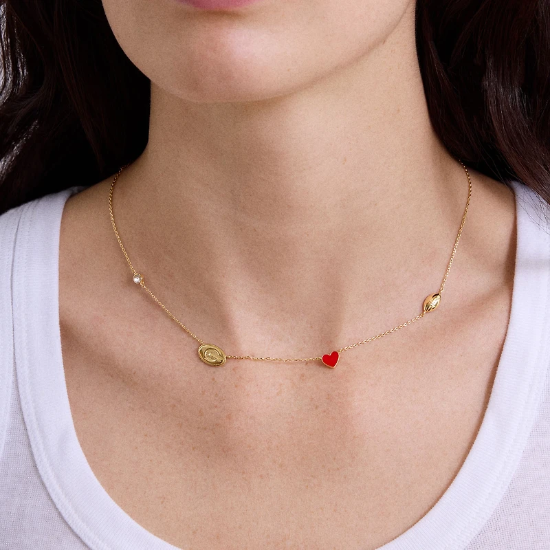 Collier à breloques espacées délicates BaubleBar Georgia Bulldogs