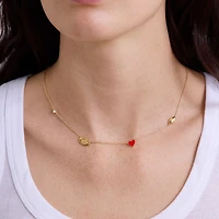 Collier à breloques espacées délicates BaubleBar Georgia Bulldogs