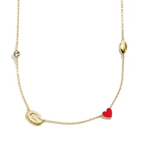 BaubleBar Georgia Bulldogs Delicate Spaced Charm Necklace