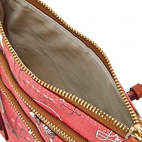 Sac bandoulière triple zippé Dooney & Bourke Georgia Bulldogs pour la mi-temps de l'équipe de football