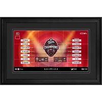 Fanatics Authentique Georgia Bulldogs College Football Playoff 2022 Champions nationaux Collage 10'' x 18''