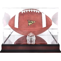 Vitrine de présentation de football en acajou Fanatics Authentic Georgia Bulldogs College Football Playoff 2022 Champions nationaux