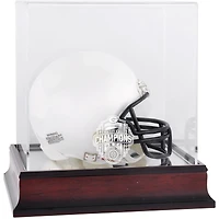 Vitrine de mini casques en acajou Fanatics Authentic Georgia Bulldogs College Football Playoff 2022 Champions nationaux