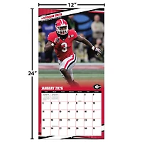 Calendrier mural 2026 des Bulldogs de Géorgie (12 po x 12 po)