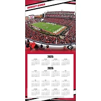 Calendrier mural 2026 des Bulldogs de Géorgie (12 po x 12 po)