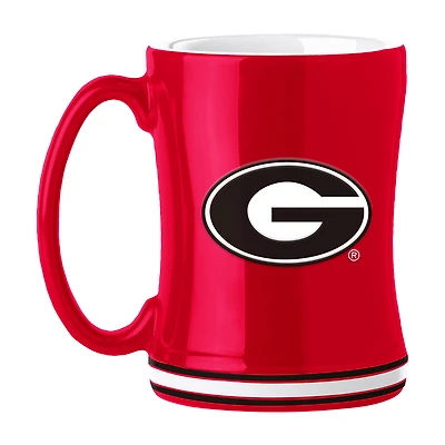 Bulldogs de Géorgie 14oz. Tasse à logo en relief
