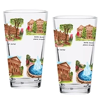 Georgia Bulldogs 2-Pack 16oz. Laura Wilcox University Pint Set