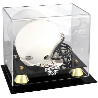 Vitrine de mini-casque Golden Classic des champions des éliminatoires de football universitaire 2021 des Georgia Bulldogs