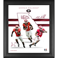 Collage encadré 15" x 17" de Georgia Bulldogs Franchise Foundations