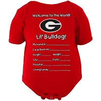 Georgia Bulldogs Newborn Welcome to the World Creeper - Red