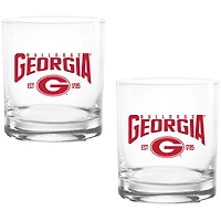 Georgia Bulldogs Two-Pack 14oz. Established Rocks Glass Set